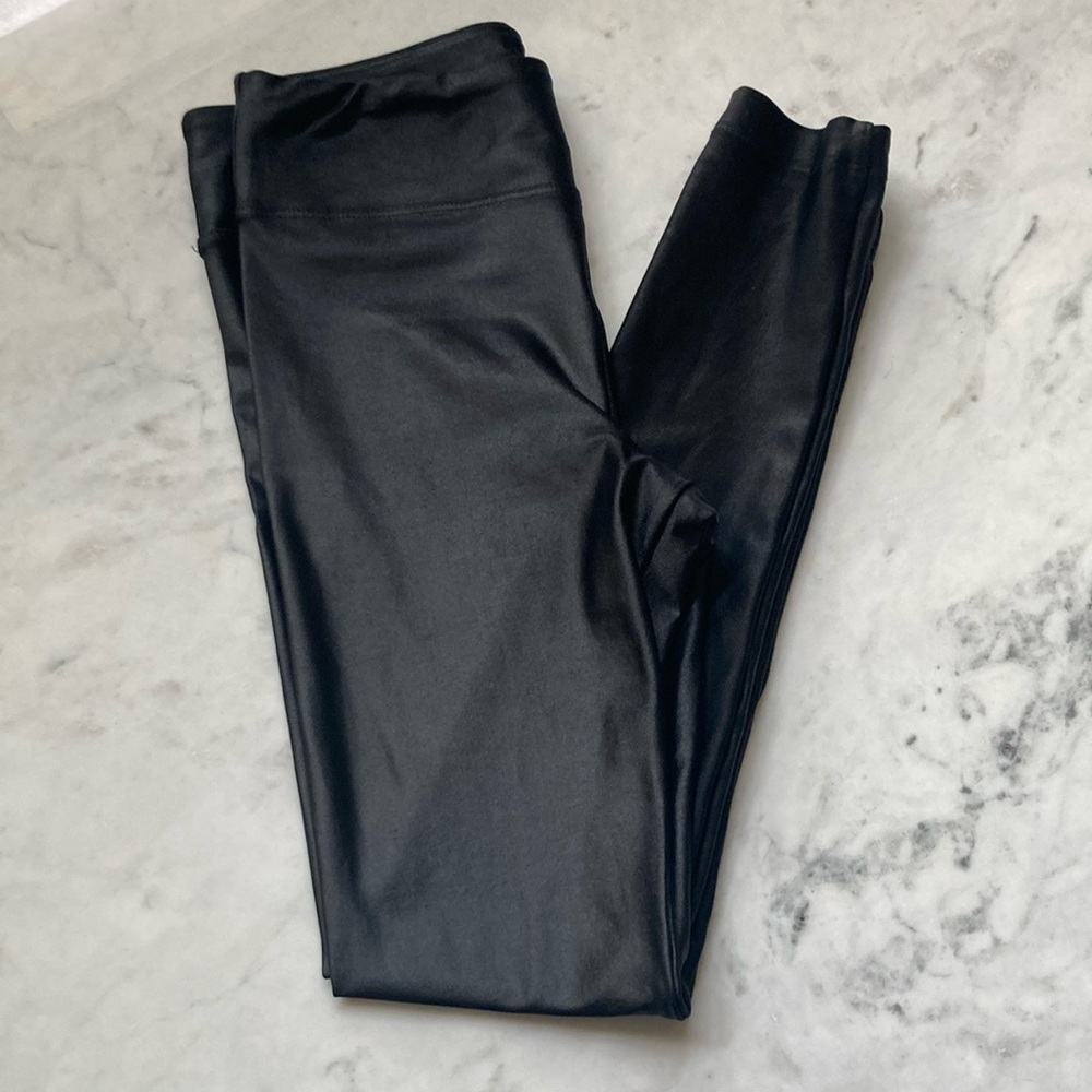 Koral Shiny, Sleek Black Leggings
